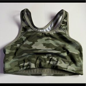 PINK Sports Bra (Camouflage Green)